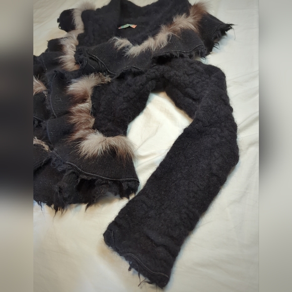 Roberta Scarpa Fox Fur Coat Size US 12/ Italy 46 Super Rare - Picture 4 of 15